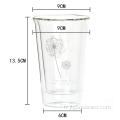 Tasse en verre à double paroi de 320 ml